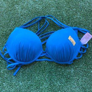 Shade & Shore Teal 36B Padded Bikini Top